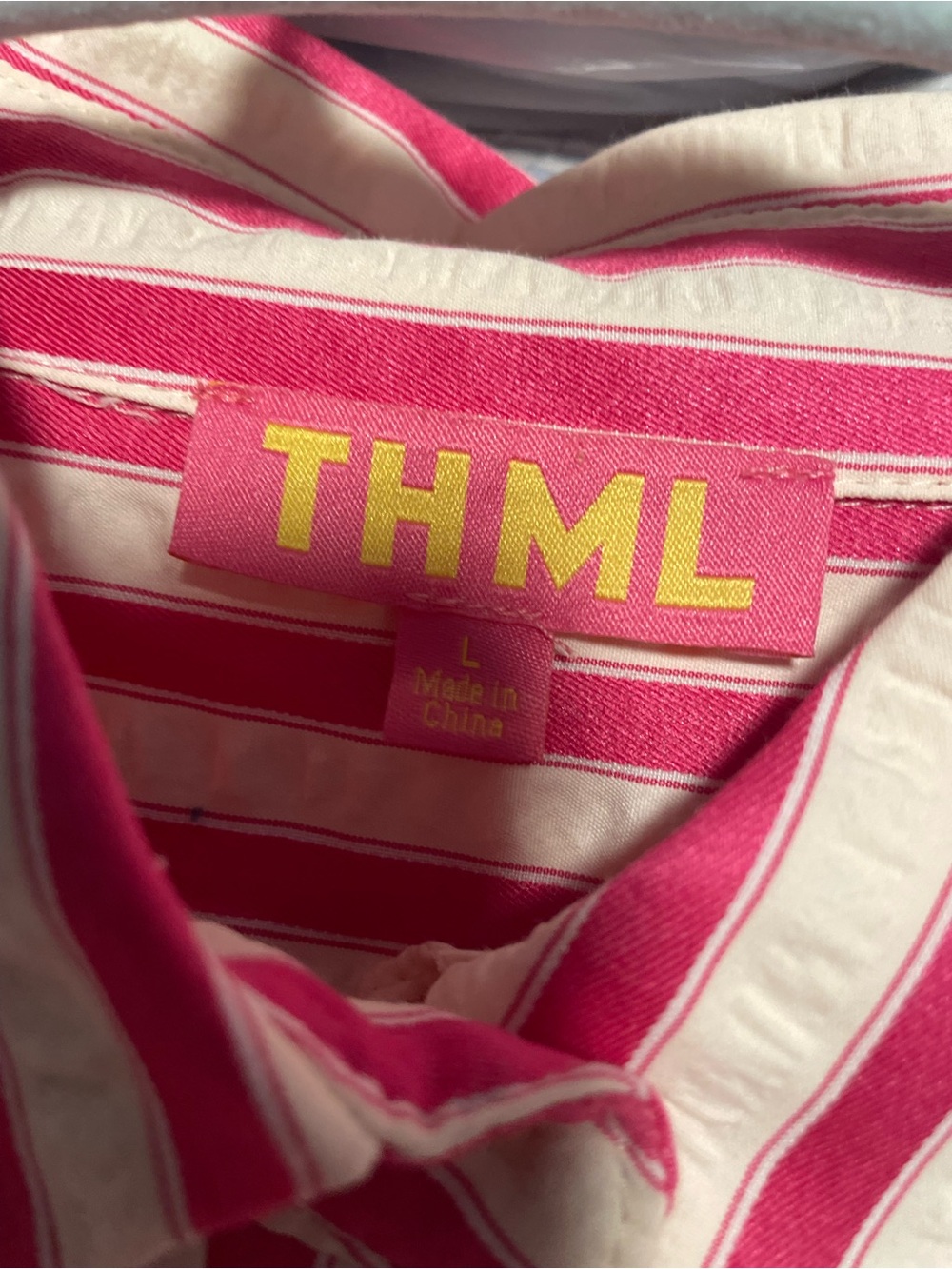 THML Pink and White Striped Mini Dress - Picture 6 of 7